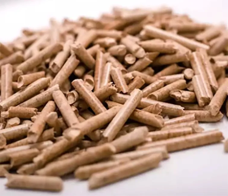 天然松木粉猫砂の製造工程